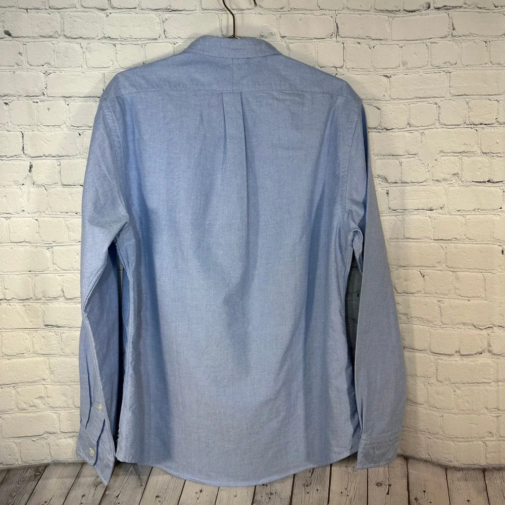 Polo Ralph Lauren Mens XL Slim Fit Light Blue Oxford Button Down Shirt LS
